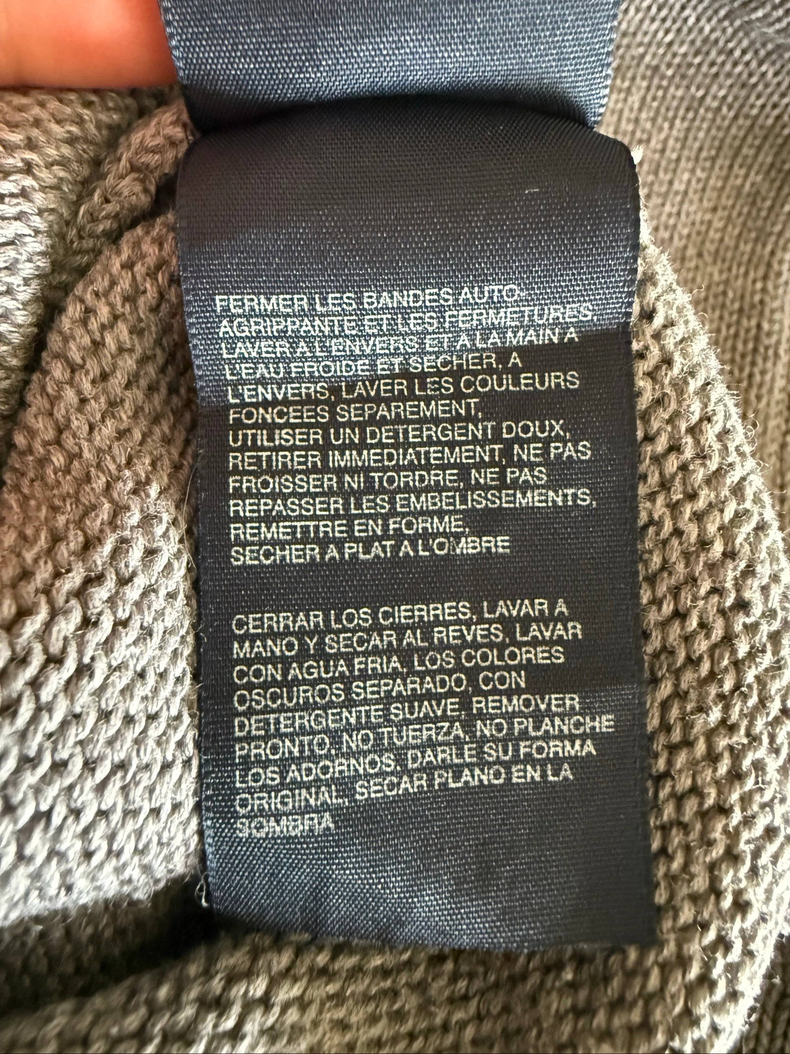 Tommy Hilfiger heren trui L grijs Pima katoen wol hoge kraag grove breisel – photo 9